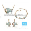 Gold Filled Jewelry Sets with Austrian crystal S-3008